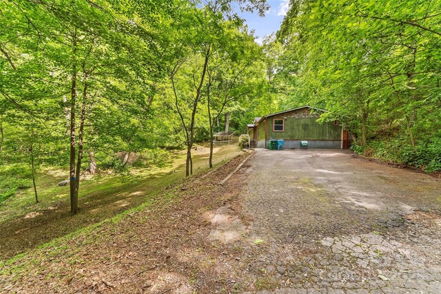 42 Evita Cove Rd, Weaverville, NC 28787 - view of yard featuring a wooded view