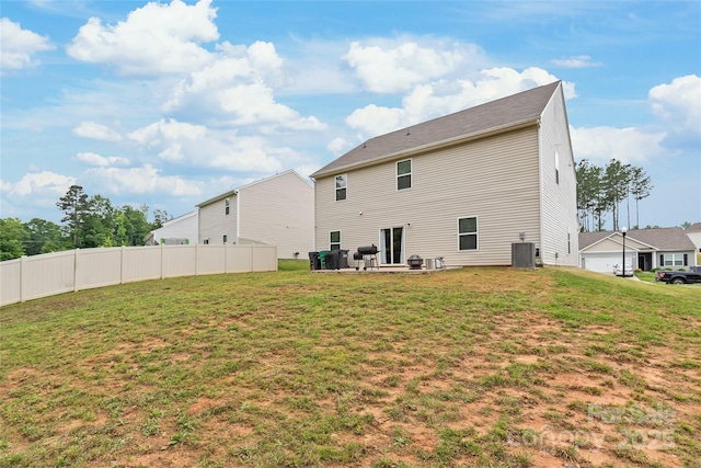 2340 Lanza Dr, Charlotte, NC 28215 - back of house featuring cooling unit and a patio