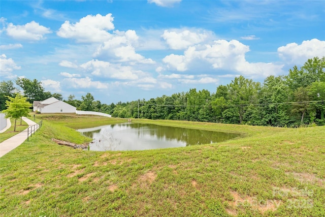 2340 Lanza Dr, Charlotte, NC 28215 - water view featuring a heavily wooded area