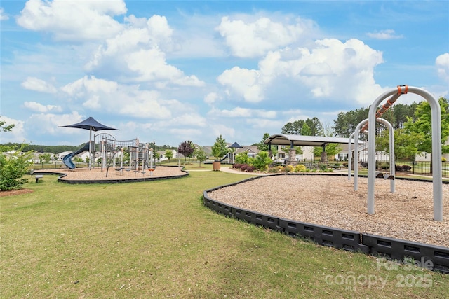 2340 Lanza Dr, Charlotte, NC 28215 - community play area featuring a yard