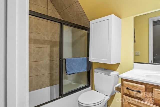32 Evita Cove Rd, Weaverville, NC 28787 - full bath featuring vanity, combined bath / shower with glass door, and toilet