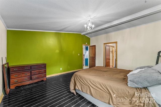 32 Evita Cove Rd, Weaverville, NC 28787 - bedroom featuring crown molding, a chandelier, and baseboards