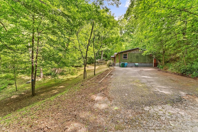 32 Evita Cove Rd, Weaverville, NC 28787 - view of yard featuring a wooded view