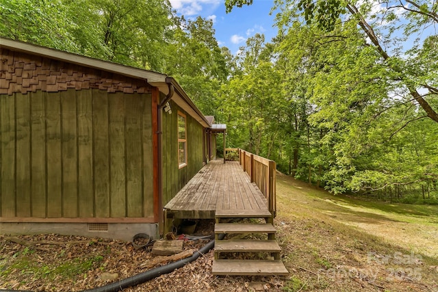 32 Evita Cove Rd, Weaverville, NC 28787 - view of yard with a deck