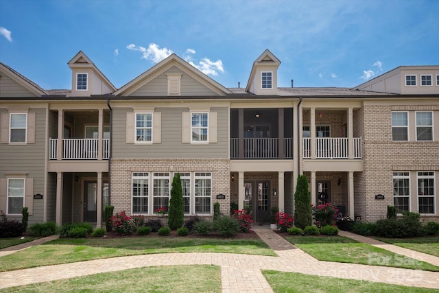 20216 Shaffer Bach Ln, Charlotte, NC 28277 - townhome / multi-family property featuring brick siding and a front lawn