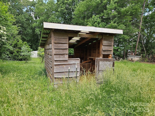 368 Settlemyre Rd, Morganton, NC 28655 - view of outdoor structure with a wooded view