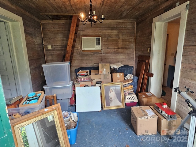 368 Settlemyre Rd, Morganton, NC 28655 - storage room with a wall mounted air conditioner
