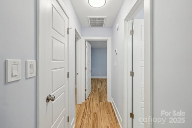 5414 Leaford Ct, Charlotte, NC 28227 - corridor with light wood-type flooring and baseboards