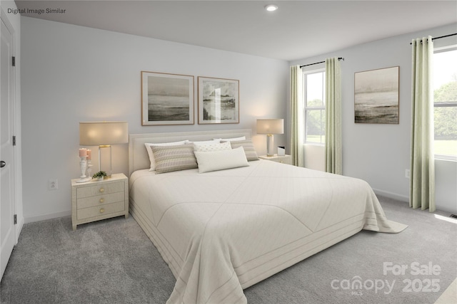 206 Rose Ln Unit 1499, Pageland, SC 29728 - carpeted bedroom featuring baseboards and recessed lighting