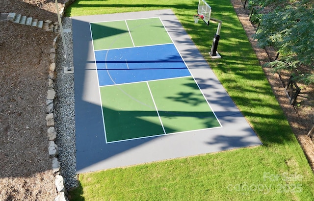 2270 New Gray Rock Rd, Fort Mill, SC 29708 - view of basketball court with community basketball court and a lawn