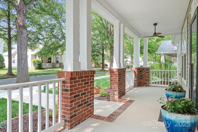 14923 Almondell Dr, Huntersville, NC 28078 - porch featuring a ceiling fan