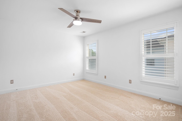 14923 Almondell Dr, Huntersville, NC 28078 - unfurnished room with carpet floors, ceiling fan, and baseboards