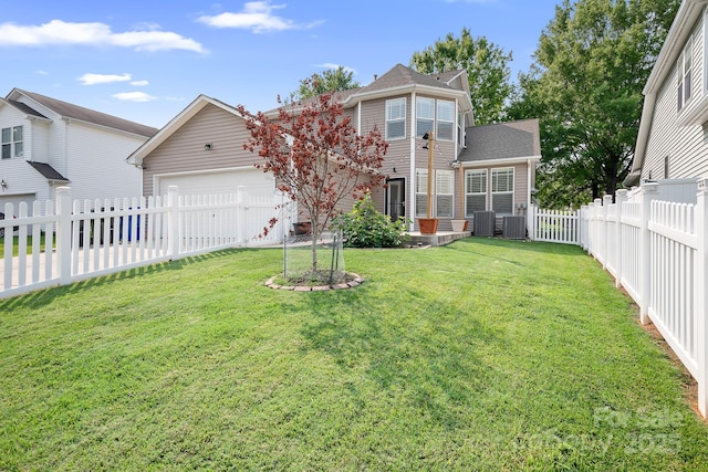 14923 Almondell Dr, Huntersville, NC 28078 - view of front of property featuring an attached garage and central AC unit