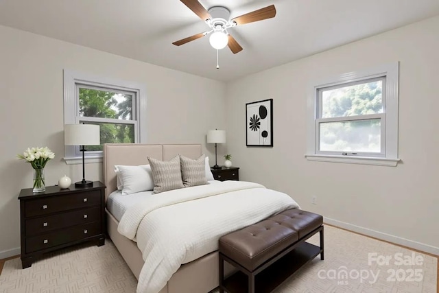 818 Stowe Ln, Gastonia, NC 28056 - bedroom featuring baseboards and a ceiling fan