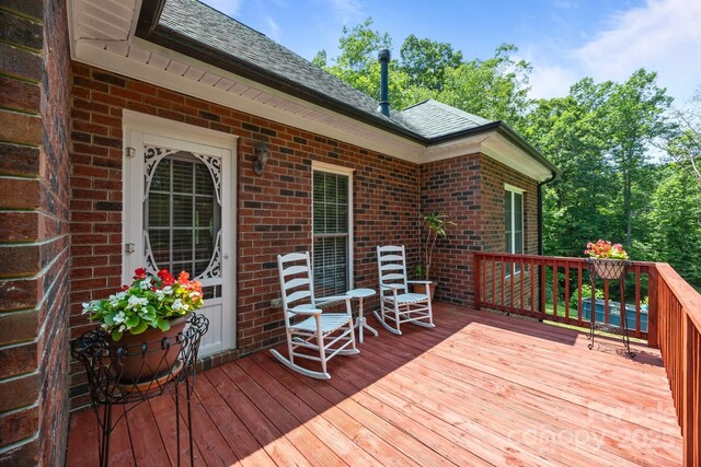 10501 Mount Olive Estates Dr Unit 7, Mount Pleasant, NC 28124 - view of wooden deck
