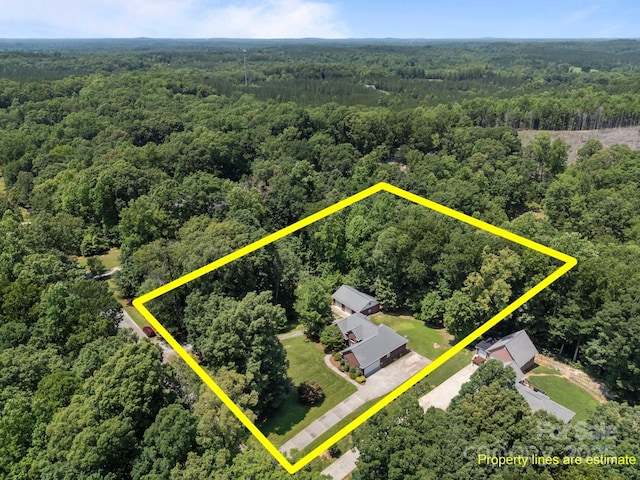 10501 Mount Olive Estates Dr Unit 7, Mount Pleasant, NC 28124 - aerial view of property's location featuring a forest and property boundaries highlighted