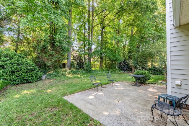 9419 Olivia Ln, Charlotte, NC 28277 - view of grassy yard with a patio area