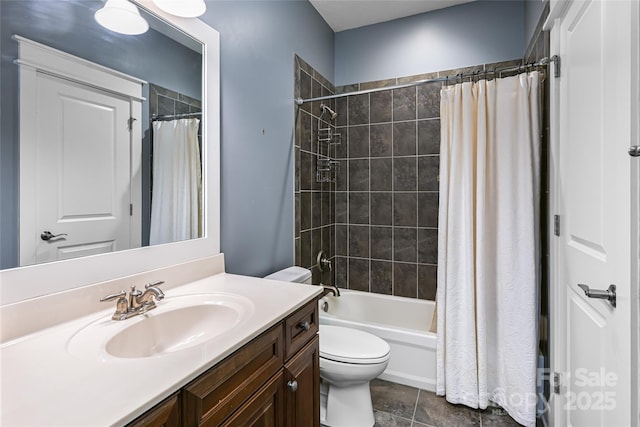 1 E Owl Creek Ln, Fairview, NC 28730 - full bath with toilet, vanity, and shower / bath combination with curtain