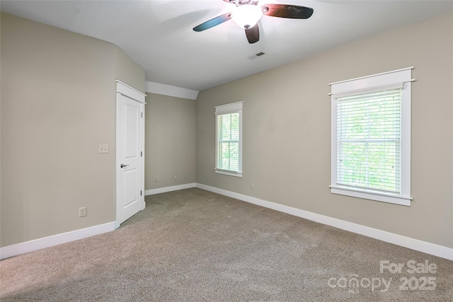1 E Owl Creek Ln, Fairview, NC 28730 - spare room featuring carpet, ceiling fan, and baseboards