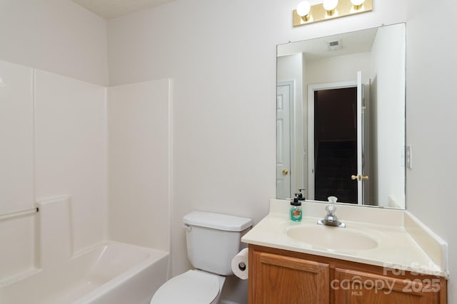 10548 English Setter Way, Charlotte, NC 28269 - bathroom with vanity, toilet, and shower / tub combination