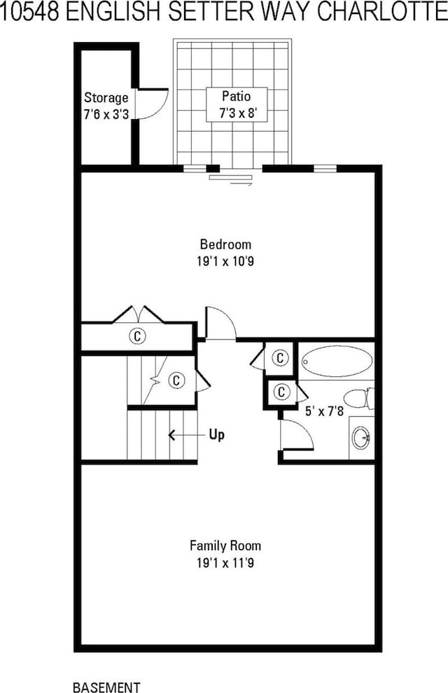 10548 English Setter Way, Charlotte, NC 28269 - property floor plan