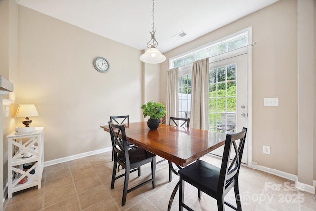 444 Battery Cir, Clover, SC 29710 - dining room featuring baseboards and light tile patterned floors