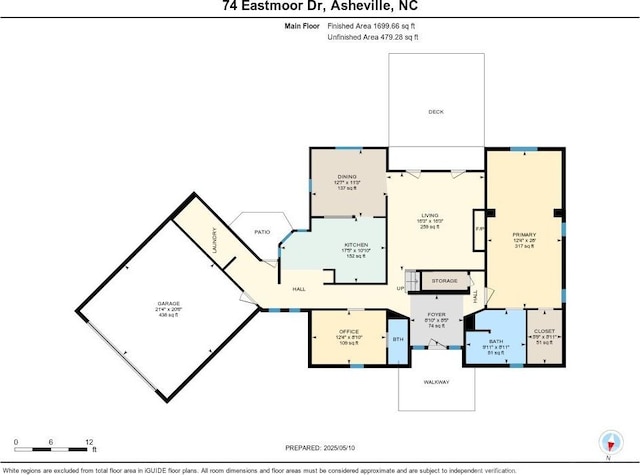 74 Eastmoor Dr, Asheville, NC 28805 - floor plan / room layout