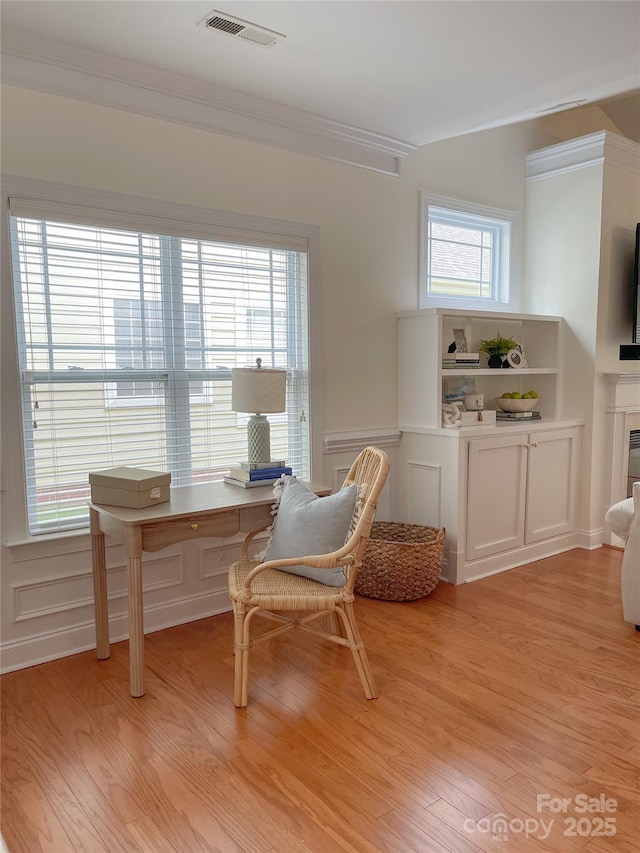 1006 Phar Lap Dr, Indian Trail, NC 28079 - office featuring light wood-style floors and ornamental molding
