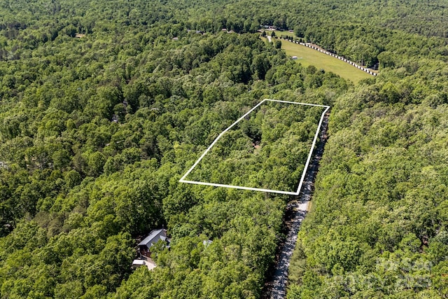 501 Deer Chase Cir, Cedar Mountain, NC 28718 - aerial view of property's location with a forest and property parcel outlined
