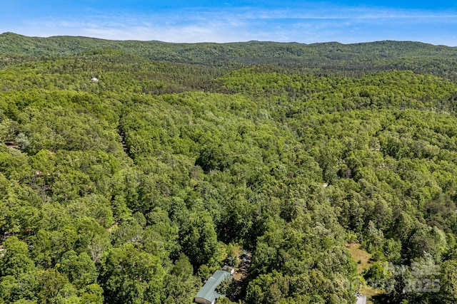 501 Deer Chase Cir, Cedar Mountain, NC 28718 - aerial view of property and surrounding area featuring a forest and mountains