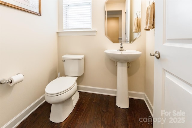 5130 Watersail Way, Clover, SC 29710 - bathroom featuring toilet, wood finished floors, and baseboards