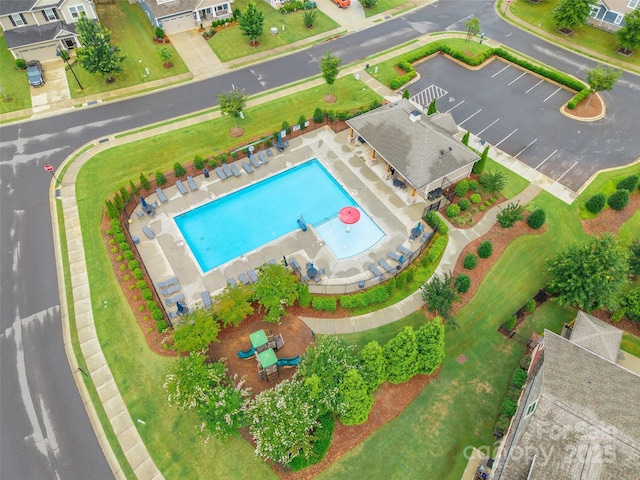 5130 Watersail Way, Clover, SC 29710 - aerial view of a pool