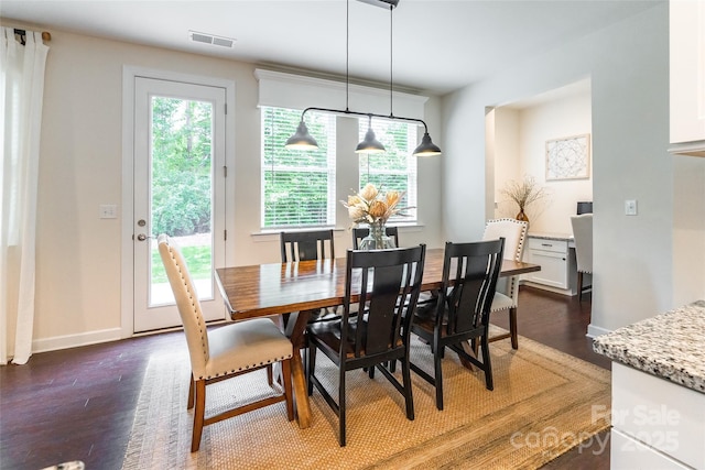 5130 Watersail Way, Clover, SC 29710 - dining room featuring dark wood-style floors and baseboards