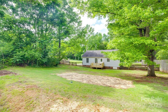 110 Eighth St, York, SC 29745 - view of yard featuring a deck