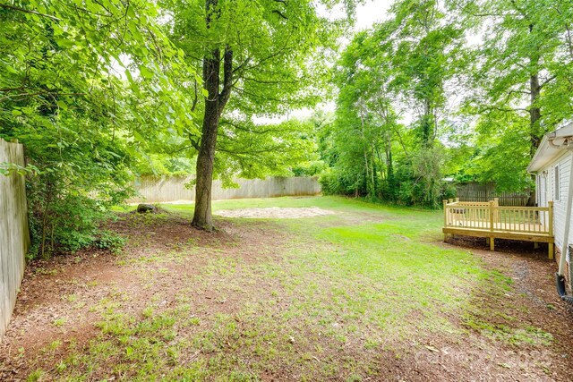 110 Eighth St, York, SC 29745 - view of yard featuring a deck