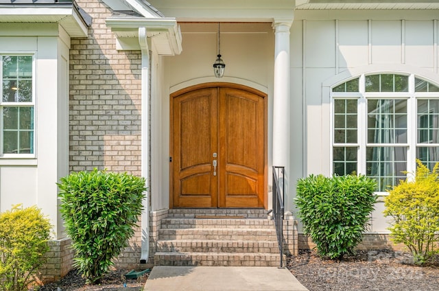 10874 Rise Ln, Fort Mill, SC 29707 - property entrance with brick siding