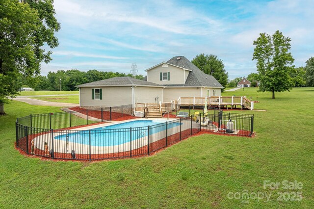 112 Ocean Dr, Shelby, NC 28152 - view of pool featuring a wooden deck