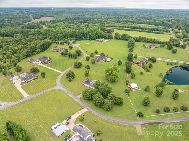 112 Ocean Dr, Shelby, NC 28152 - aerial view of sparsely populated area with a nearby body of water and a heavily wooded area