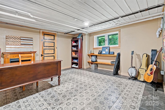 147 Preservation Way, Waynesville, NC 28786 - tiled home office with baseboards