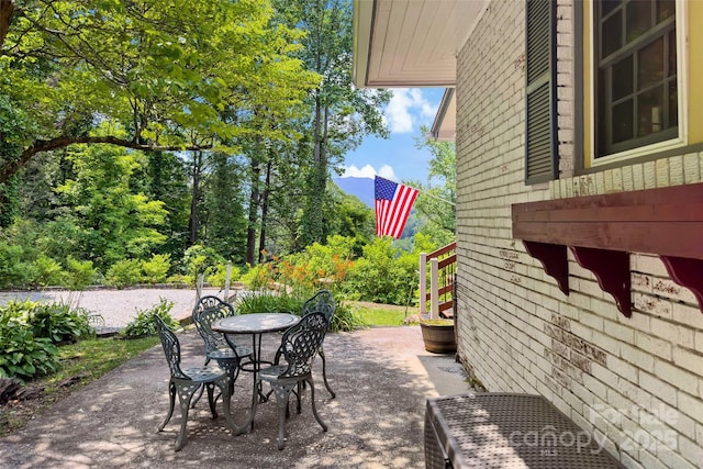 147 Preservation Way, Waynesville, NC 28786 - view of patio featuring outdoor dining area