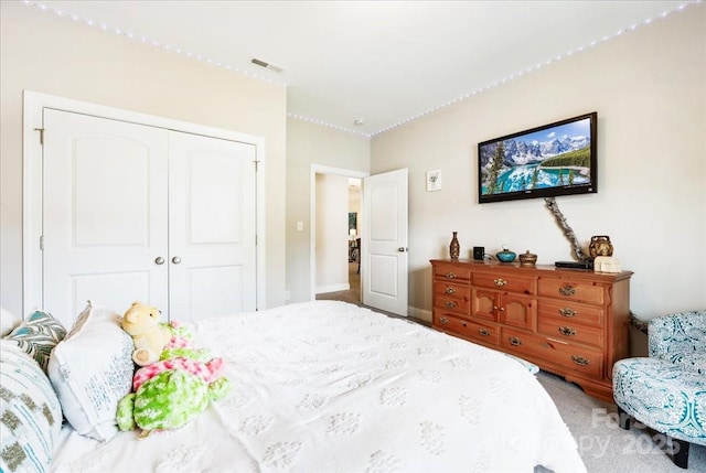 620 River Birch Dr, Salisbury, NC 28146 - bedroom with a closet and carpet floors