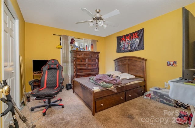 159 Pitts School Rd NW, Concord, NC 28027 - carpeted bedroom with a ceiling fan