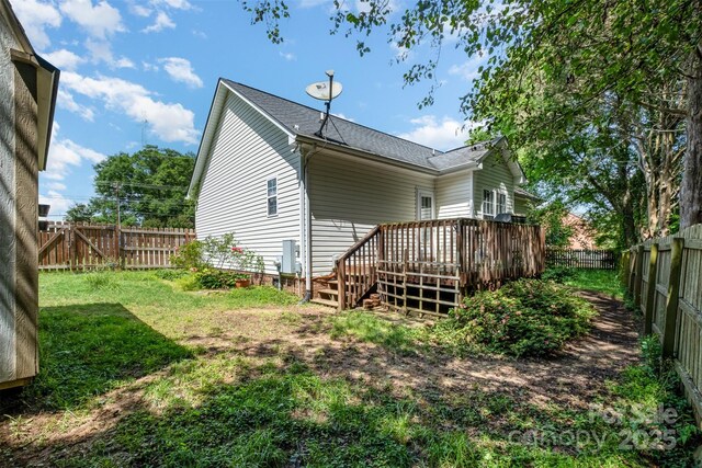 159 Pitts School Rd NW, Concord, NC 28027 - back of property featuring a deck and a shingled roof