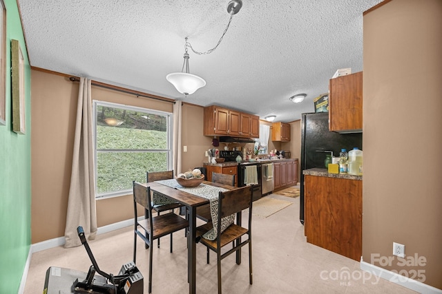 112 Cordella Rd, Candler, NC 28715 - dining area with a textured ceiling and baseboards