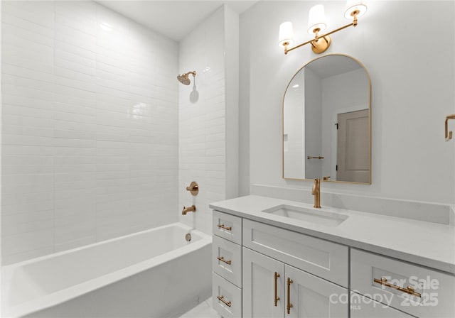2033 Camp Greene St, Charlotte, NC 28208 - bathroom featuring vanity and shower / washtub combination