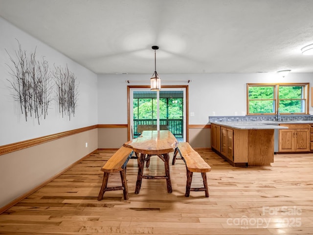 989 Mine Gap Rd, Zirconia, NC 28790 - dining room with light wood finished floors and baseboards