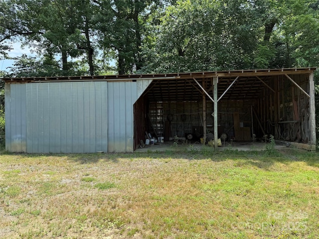 6018 Unionville Rd, Monroe, NC 28110 - view of pole building with a lawn and a carport