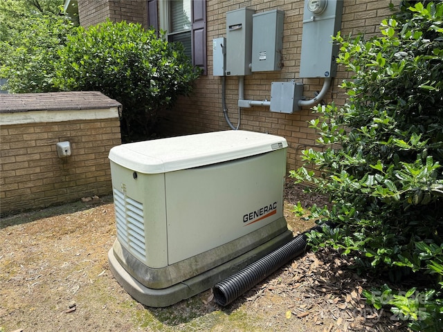 6018 Unionville Rd, Monroe, NC 28110 - exterior view of a power unit, brick siding, and electric meter