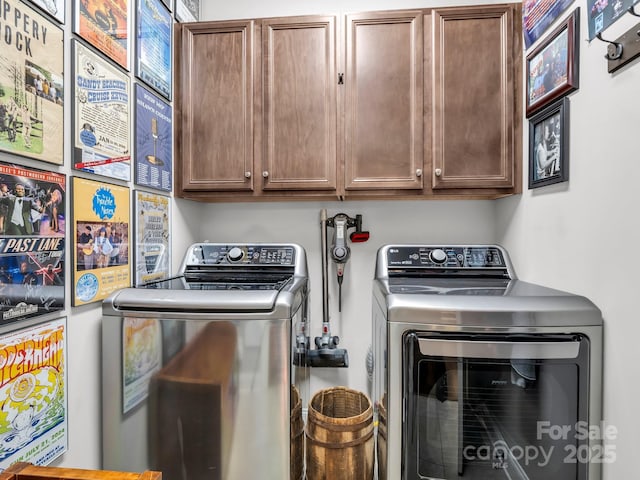 26 Balsam High Rd, Candler, NC 28715 - laundry room featuring independent washer and dryer and cabinet space