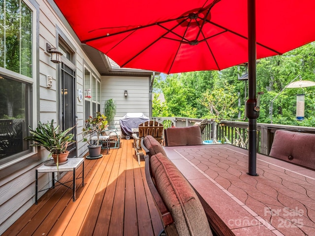 26 Balsam High Rd, Biltmore Lake, NC 28715 - view of wooden deck